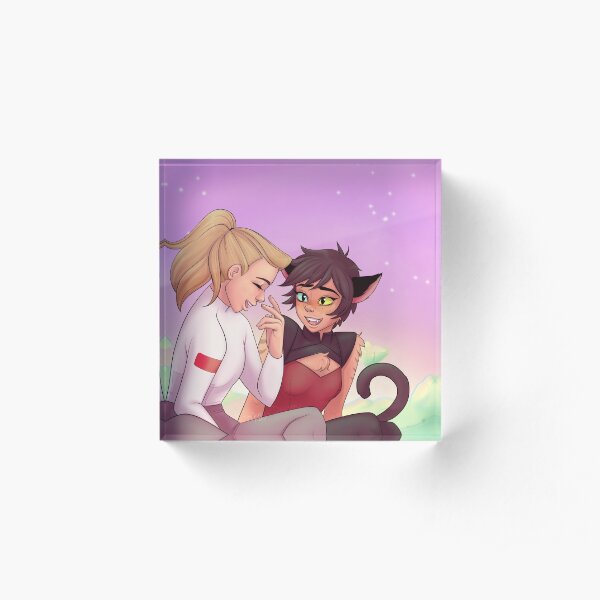 Hearteyes Catradora Acrylic Block