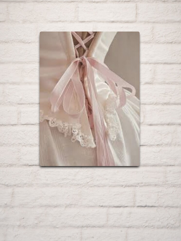 Pink Ball Gown And Corset Aesthetic Image Metal Print for Sale by Tesa  McCracken