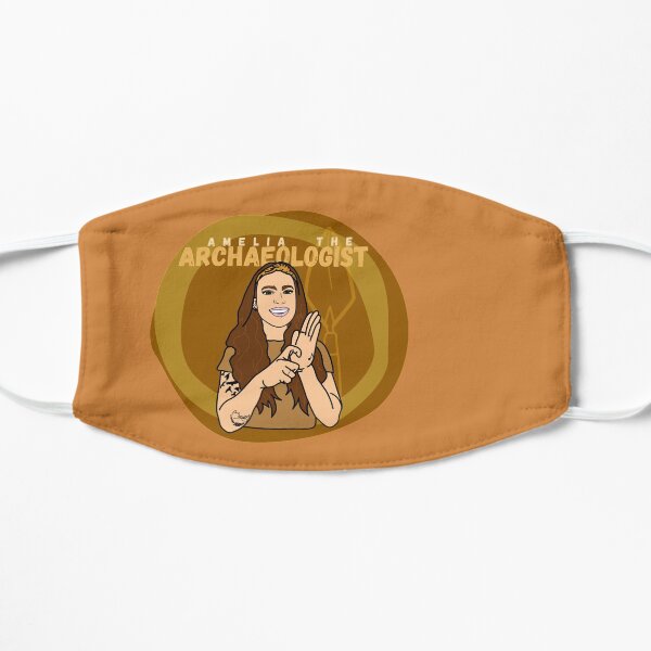 Amelia the Archaeologist Logo Flat Mask