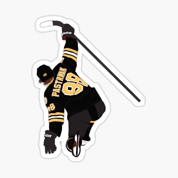 David Pastrnak Jersey Sticker for Sale by aenewby