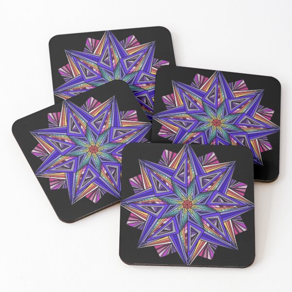 Item preview, mandala star designed and sold by BirdsongAndBear.