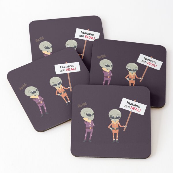Item preview, Humans Are Real | Funny Aliens designed and sold by artado.
