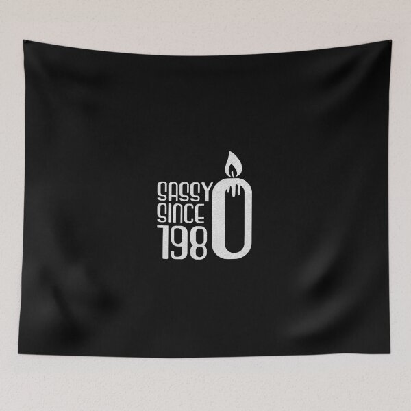 Item preview, funny Sassy since 1980 40th Birthday birth Gift For Men & Women  designed and sold by ZETTIF ⭐⭐⭐⭐⭐.