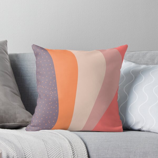 Item preview, Polka dots, mauve, blush pink, orange brick, beige stripes simple minimalist design   designed and sold by milkasweet.