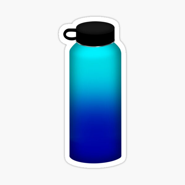 blue hydro flask water bottle  Sticker for Sale by mostlybubble