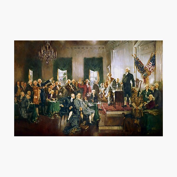 Item preview, Scene at the Signing of the Constitution of the United States - Howard Chandler Christy designed and sold by warishellstore.