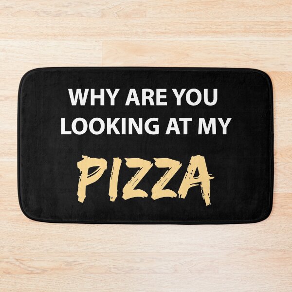 Item preview, WHY ARE YOU LOOKING AT MY PIZZA (White Version) designed and sold by FilipeFerreira.