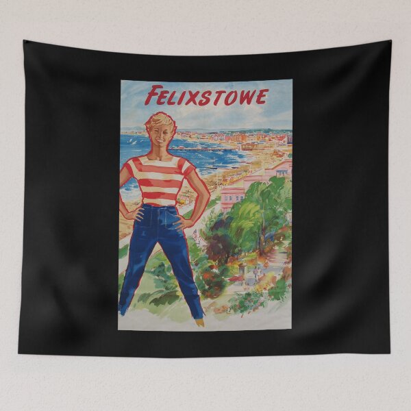 Item preview, retro classic Felixstowe poster designed and sold by CorasPosters.