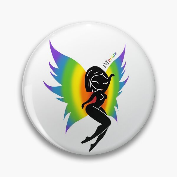 Item preview, Silhouette Fairy / Pixie, Rainbow wings designed and sold by RikkyTeesPride.