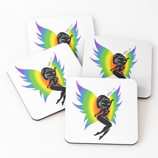 Item preview, Silhouette Fairy / Pixie, Rainbow wings designed and sold by RikkyTeesPride.