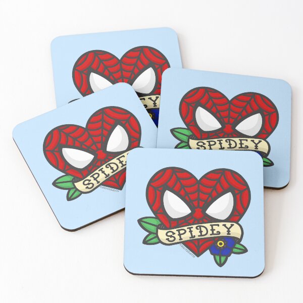 Item preview, Tattoo Style Spidey Heart, Spiderman designed and sold by saintblueco.