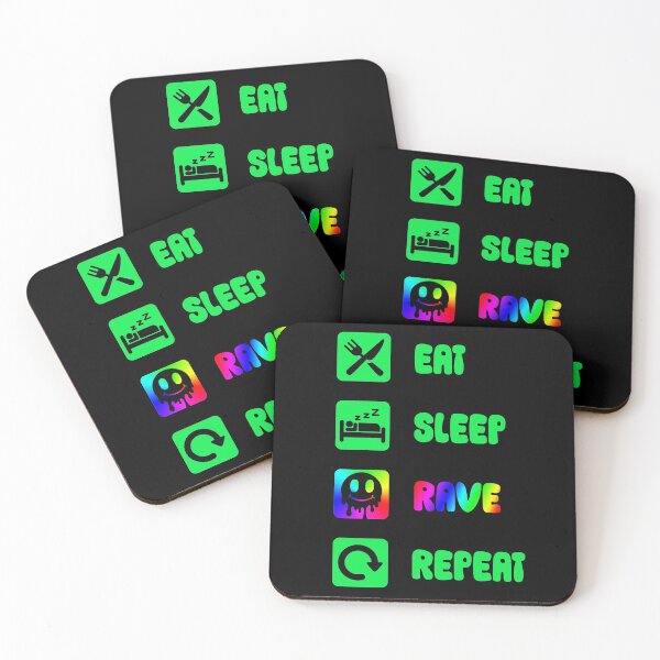 Item preview, Eat Sleep Rave Repeat designed and sold by potatoegoat.