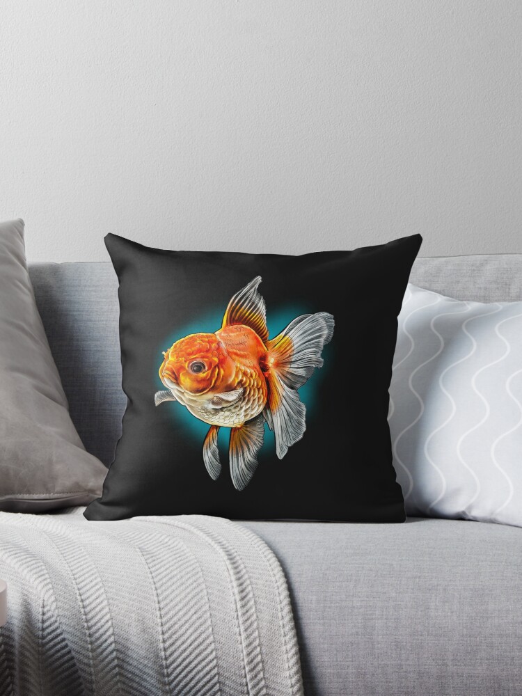 Oranda Goldfish Pillow for Sale by AS-Skins