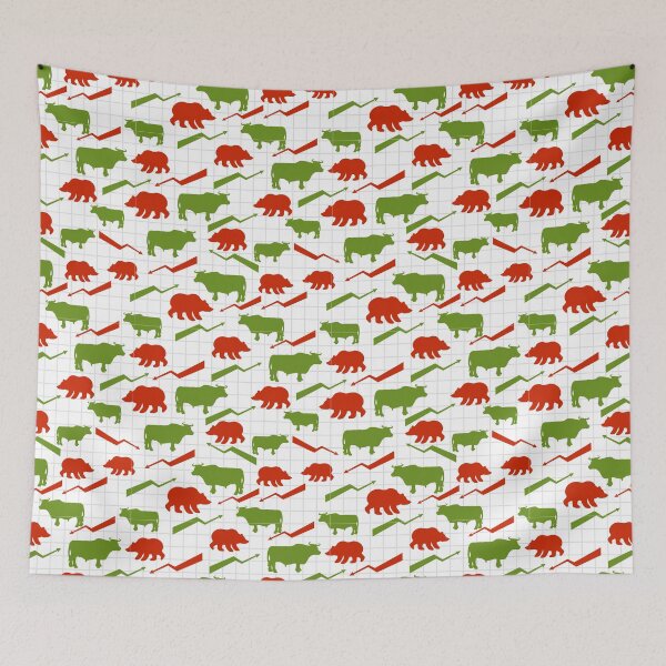 Item preview, Stock Exchange Bull and Bear Pattern designed and sold by ThoughtJumble.