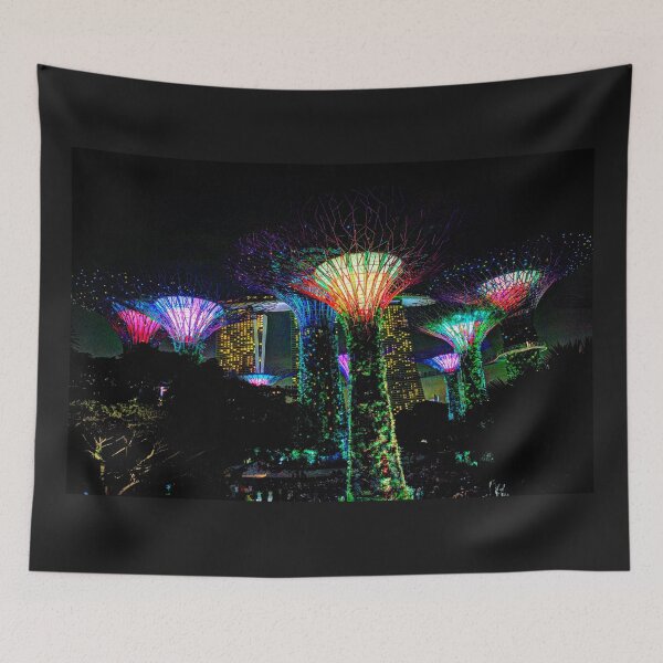Item preview, Lit up Gardens by the Bay designed and sold by Blackadder Photography.