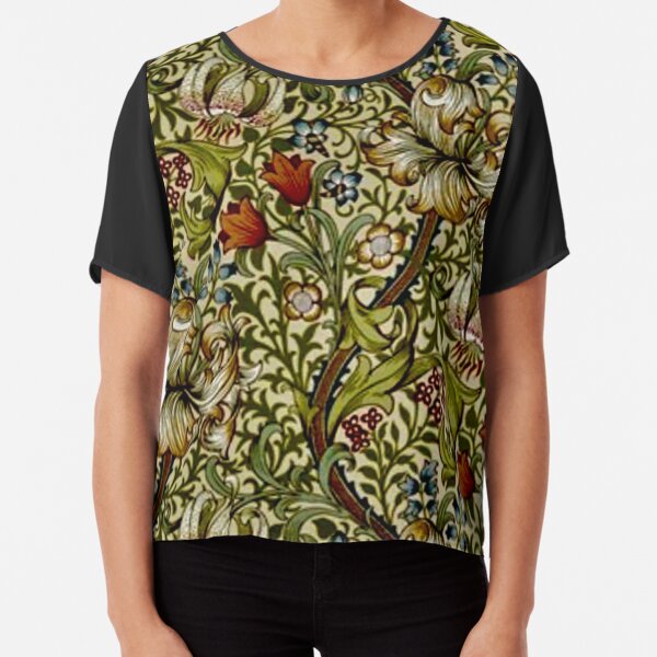 William Morris Golden Lily Chiffon Top