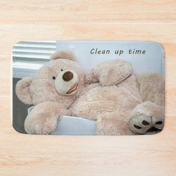 Item preview, Clean up time! Large teddy bear  in a small toy box designed and sold by Susan Sheldon.