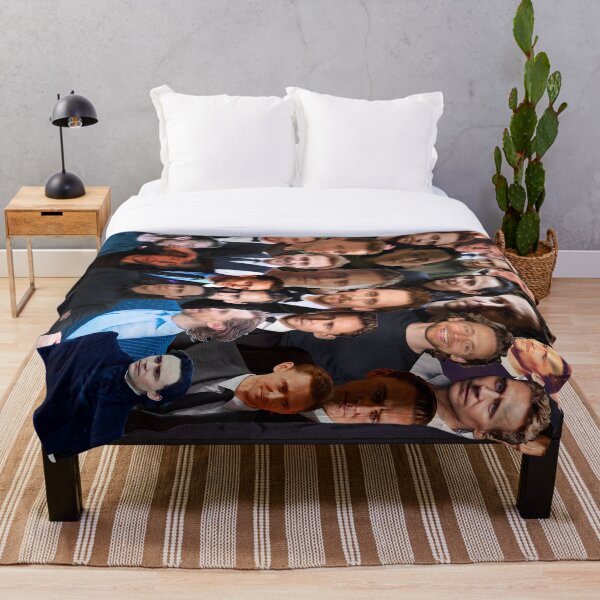 Tom Hiddleston Photo Collage Throw Blanket
