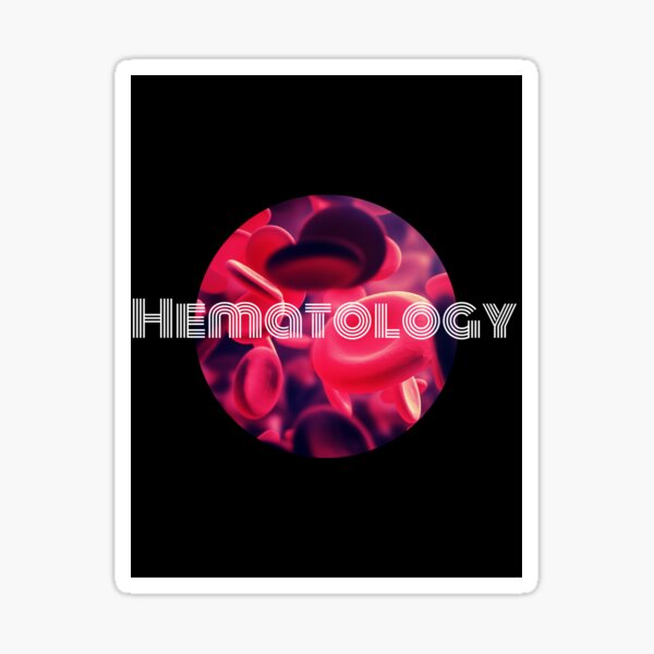 Hematología Pegatina brillante