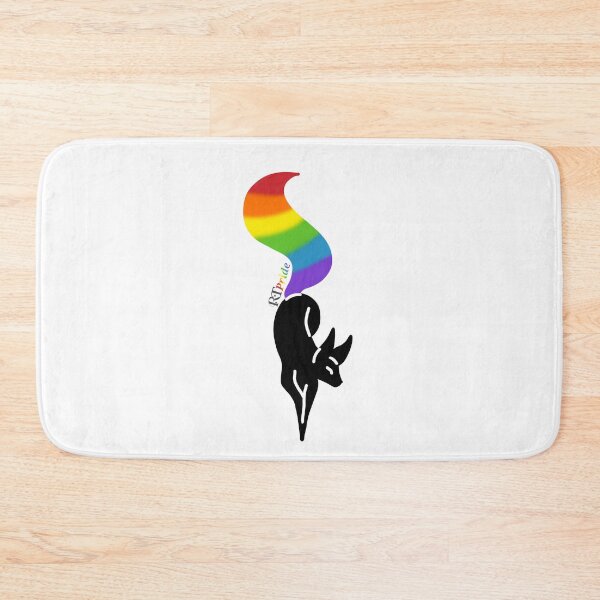 Item preview, Silhouette fox, Rainbow tail designed and sold by RikkyTeesPride.