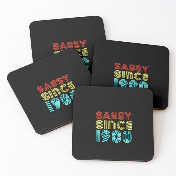 Item preview, Funny Sassy Since 1980 retro vintage designs for men and women  designed and sold by ZETTIF ⭐⭐⭐⭐⭐.