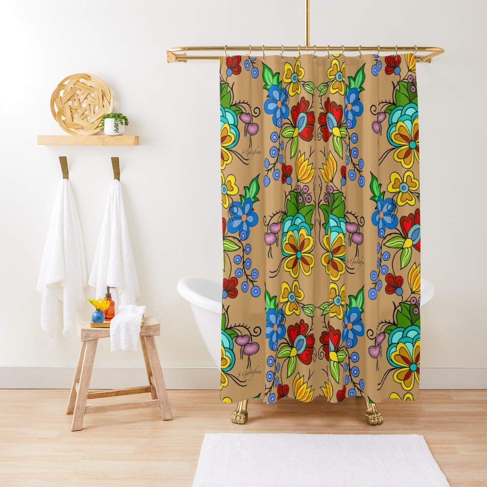 "Woodland beige" Shower Curtain by Rsgustafson Redbubble