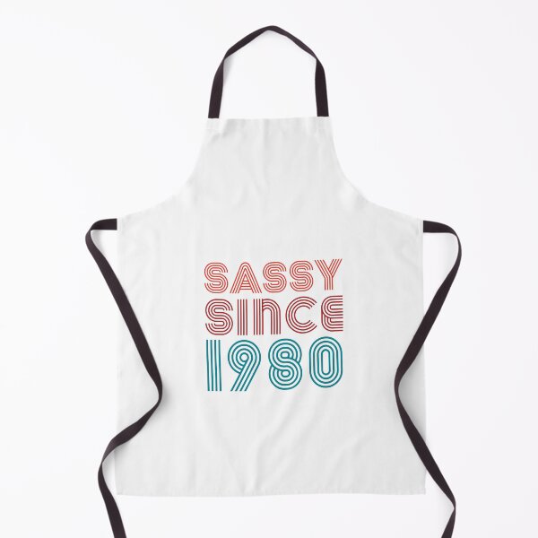 Item preview, Sassy since 1980 40th Birthday vintage Retro designs for Girls and Boys designed and sold by ZETTIF ⭐⭐⭐⭐⭐.