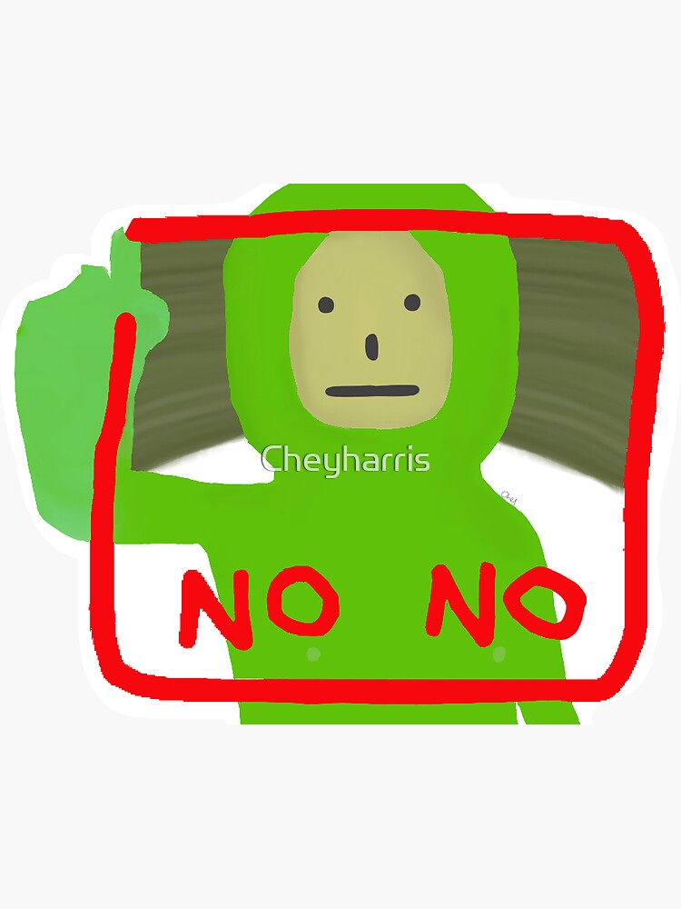 "no no square" Sticker for Sale by Cheyharris Redbubble