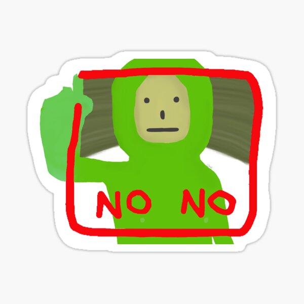 no no square Sticker
