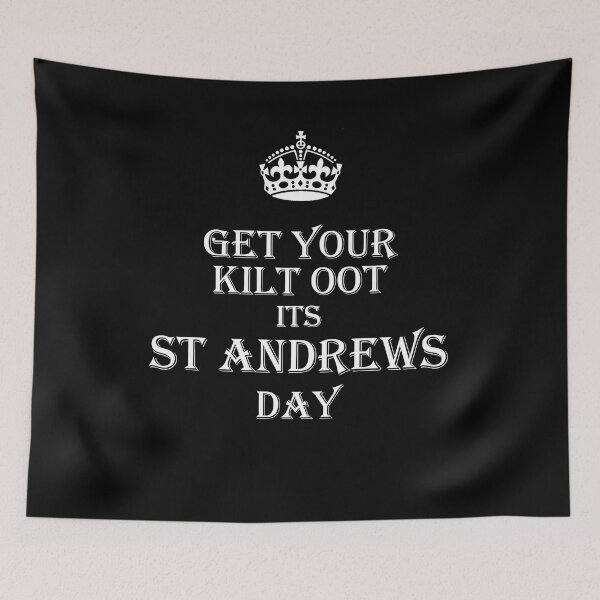 Artikelvorschau, St. Andrews Day Schottland Schwarz entworfen und verkauft von thebeardedscot.