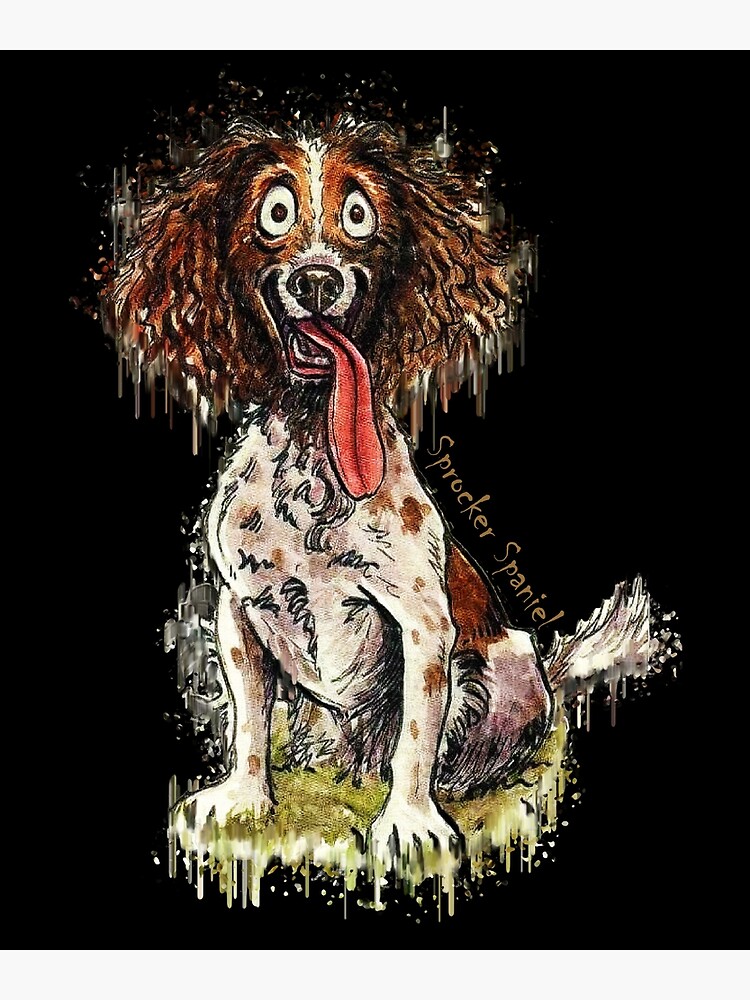 Sprocker Art Sprocker Spaniel Portrait Canvas Print