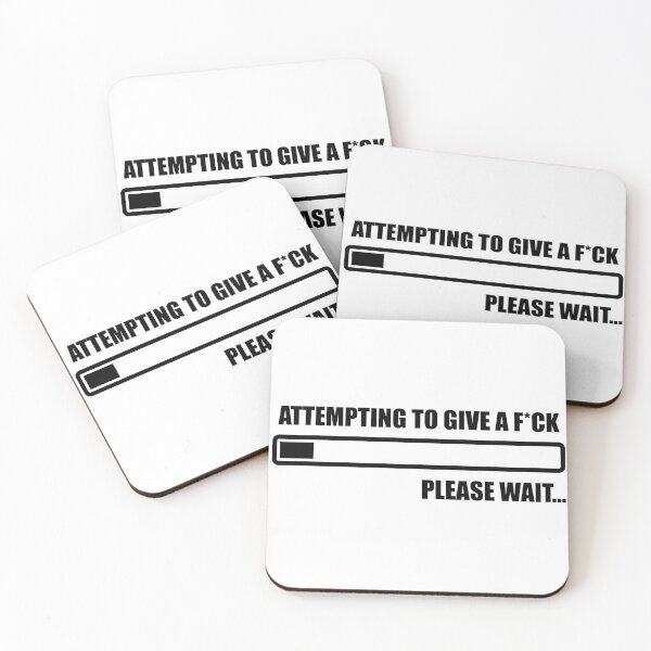 Item preview, Attempting to give a F*CK, Please wait... designed and sold by CatByDesign.