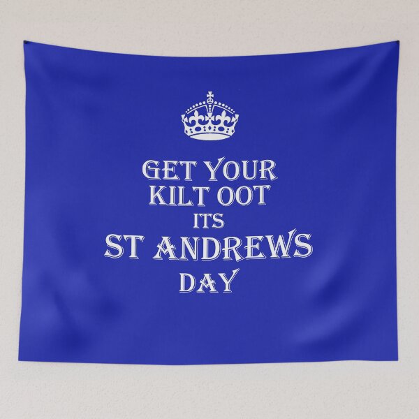 Artikelvorschau, St. Andrews Day Schottland Blau entworfen und verkauft von thebeardedscot.