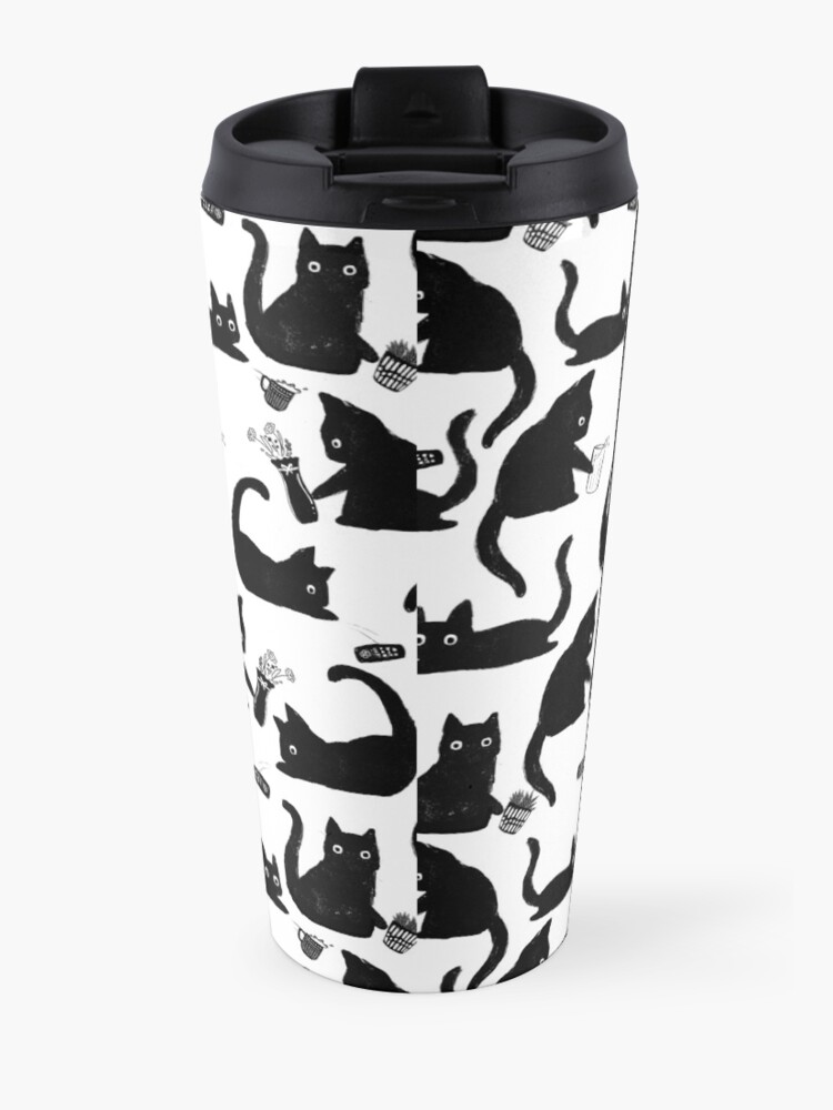 Alternate view of Bad Cats Knocking Stuff Over Travel Mug