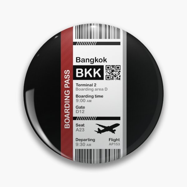 Item preview, Bangkok Boarding Pass (Flight Destination Ticket) designed and sold by oclatikaz.