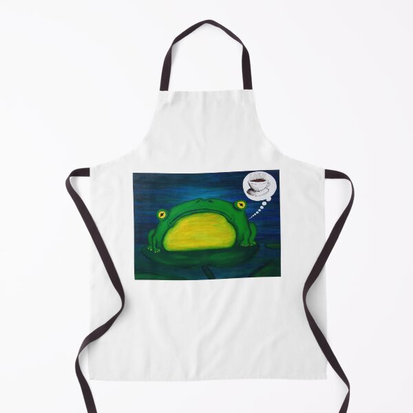 Item preview, frog thinking about coffee designed and sold by brandon lynch.