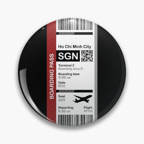 Item preview, Ho Chi Minh City Boarding Pass (Flight Destination Ticket) designed and sold by oclatikaz.