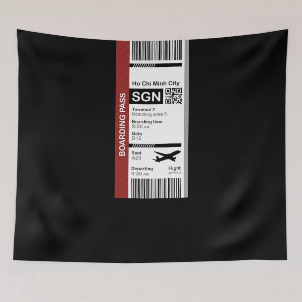 Item preview, Ho Chi Minh City Boarding Pass (Flight Destination Ticket) designed and sold by oclatikaz.