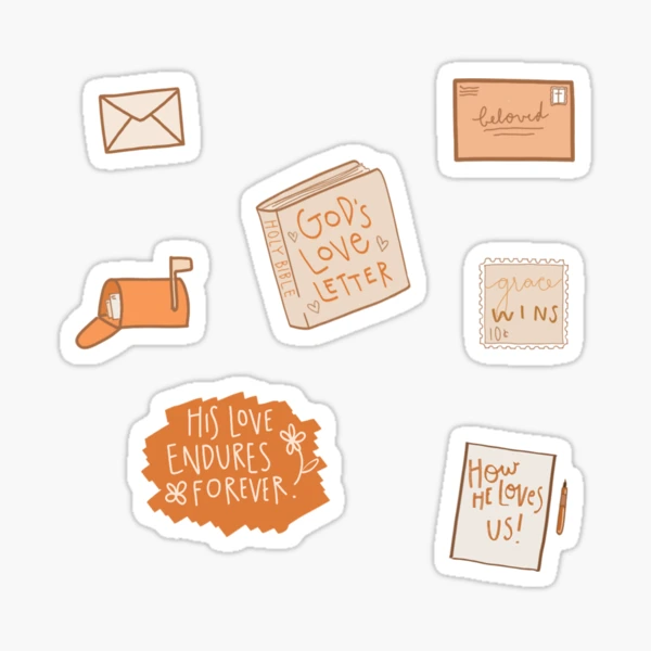 Christian Sticker Pack Sticker for Sale by Saige Potter