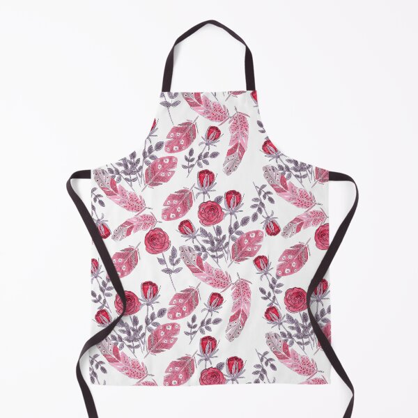Item preview, Watercolor . Floral pattern with bird feather . designed and sold by fuzzyfox.