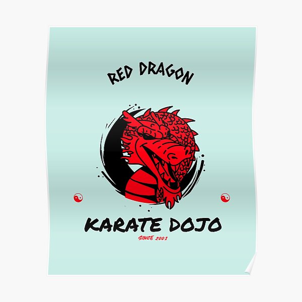 "Red Dragon Karate Dojo" Poster by AladdinMktgs Redbubble