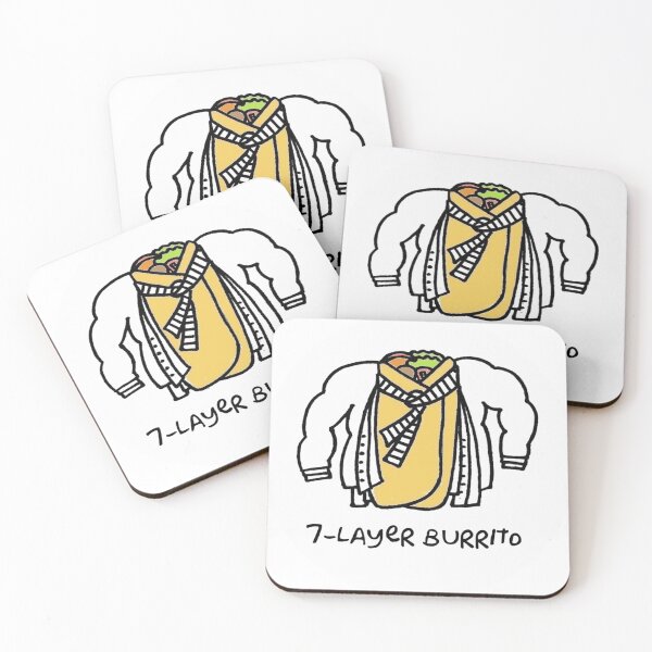 Item preview, 7-layer burrito designed and sold by Kristen Lee.