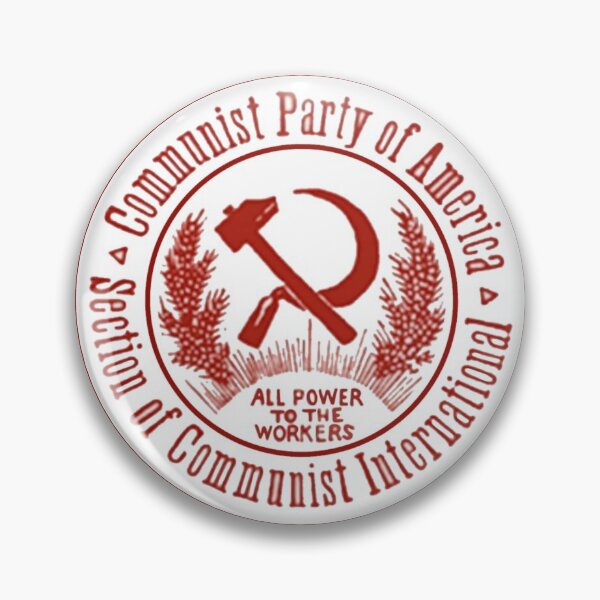 Vista previa del artículo con la obra «Pegatina vintage del Partido Comunista de América», diseñado y vendido por ComradeRedFlag.