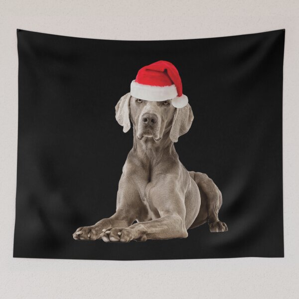 Item preview, Weimaraner Christmas Santa Gift designed and sold by FunShirtDesigns.