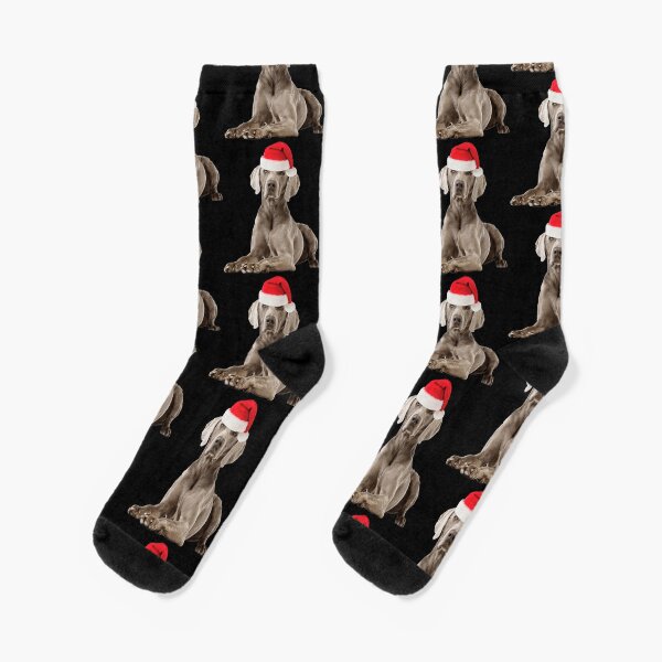 Item preview, Weimaraner Christmas Santa Gift designed and sold by FunShirtDesigns.