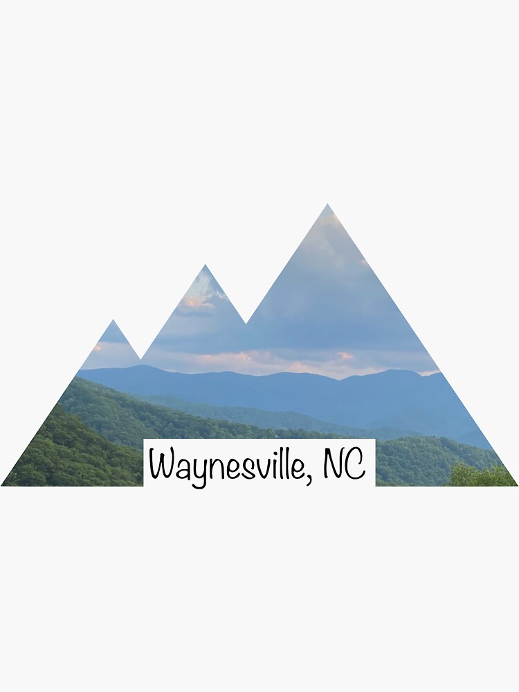 "Waynesville, North Carolina Big" Sticker for Sale by tatigrace