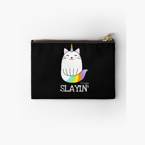 Item preview, Slayin’ - Rainbow cat designed and sold by RikkyTeesPride.