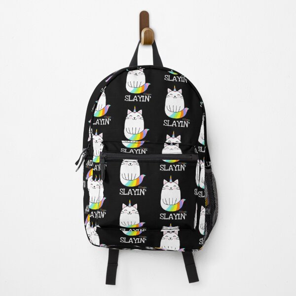 Item preview, Slayin’ - Rainbow cat designed and sold by RikkyTeesPride.