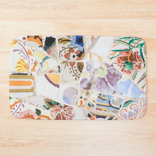 Item preview, Rainbow Floral Tile Mosaic designed and sold by AlexandraStr.