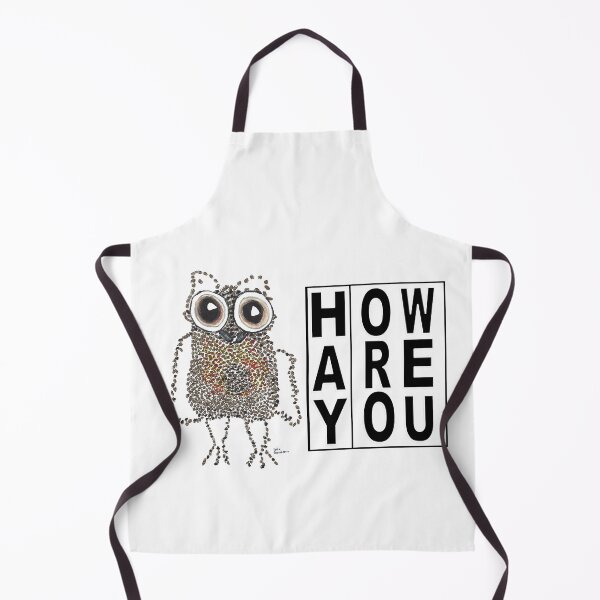 Item preview, Hay How Are You Caffeinated Owl with Black Letters designed and sold by AliCatOriginals.
